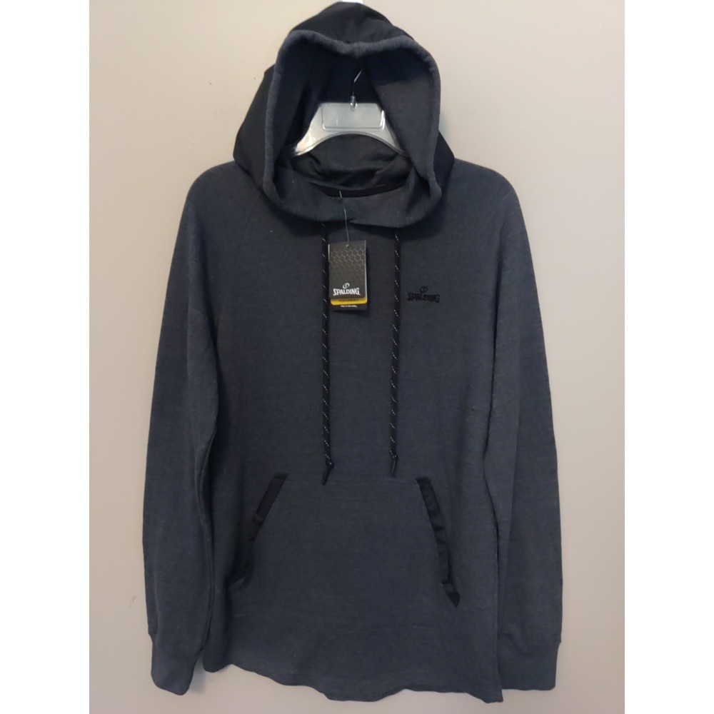 Spaulding Men Performance Charcoal Grey Hoodie Sweatshirt‎ Size S
